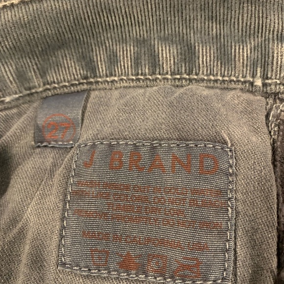 J Brand Blue/Grey corduroy skinny pants Size 27 - Picture 7 of 9